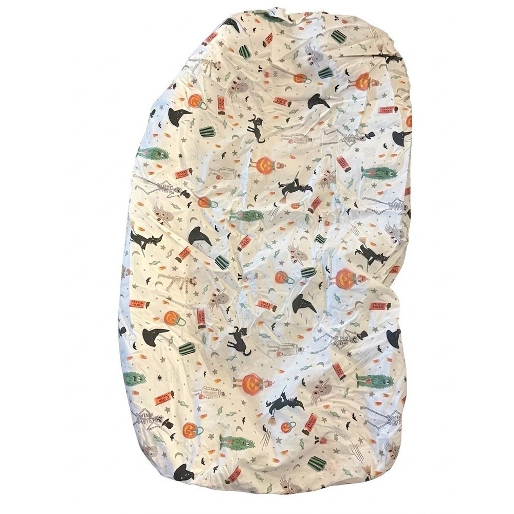 POTTERY BARN KIDS RIFLE PAPER CO. HALLOWEEN CRIB FITTED SHEET ORGANIC COTTON